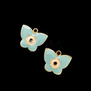 ARNAS 2 PCS PACK OF ANTIQUE GOLDEN CUTE BUTTERFLY CHARMS FOR NECKLACE | BRACELET | RAKHI MAKING