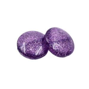 ARNAS 7 PCs PACK OF PURPLE FLAT ROUND MOTIVE CHEMICAL BEADS