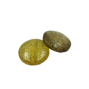 ARNAS 5 PCs PACK OF YELLOW FLAT ROUND MOTIVE CHEMICAL BEADS