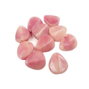 ARNAS 5 PCs PACK OF BLUSH PINK TRIANGULAR DROP MOTIVE CHEMICAL BEADS