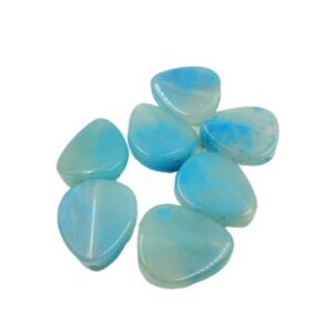 ARNAS 7 PCs PACK OF SKY BLUE TRIANGULAR DROP MOTIVE CHEMICAL BEADS