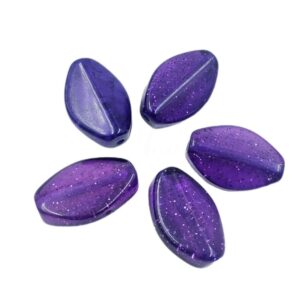 ARNAS 4 PCs PACK OF PURPLE GEOMETRIC MOTIVE CHEMICAL BEADS