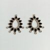 MEENAP0014- ARNAS 5 PCS PACK OF BLACK MEENA WITH SILVER OXIDIZED CHARMS FOR NECKLACE | EARRINGS MAKING