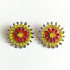 MEENAP0019- /0020/0021- ARNAS 2 PCs PACK OF ROUND DESIGNER MEENAKARI SILVER PALTED OXIDIZED PENDANT