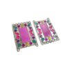 MEENAP0183- ARNAS 2 PCS PACK OF SILVER OXIDIZED CHARMS LAVENDER MEENA FOR NECKLACE | EARRINGS MAKING