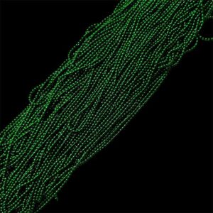 BALLCHAIN04 ARNA’S 2 METER LEAF GREEN BALL CHAIN FOR JEWELLERY MAKING | CRAFT WORK | ARI WORK