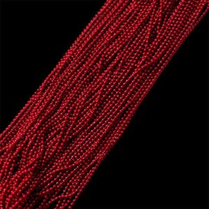 BALLCHAIN06 ARNA’S 2 METER RED BALL CHAIN FOR JEWELLERY MAKING | CRAFT WORK | ARI WORK