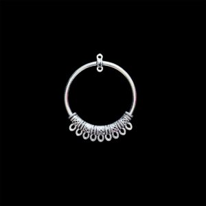 OXIS0338– ARNA'S 4 PCS PACK OF SILVER PLATED DESIGNER  GERMAN SILVER PENDANT