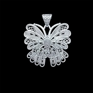 OXIS0278– 2 PCS PACK OF SILVER PLATED DESIGNER  GERMAN SILVER PENDANT