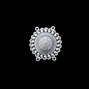 OXIS0241– 4 PCS PACK OF SILVER PLATED DESIGNER  GERMAN SILVER PENDANT