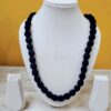 1LDORI03- ARNAS 1 PC PACK OF SINGLE LAYER FABRIC AND BEADS BLACK TASSEL | DORI FOR JEWELLERY MAKING