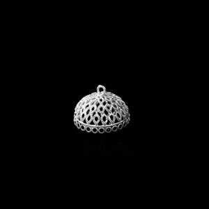 JHUMKAs0030- 2 PAIRS PACK OF GERMAN SILVER | OXIDIZED SILVER JHUMKIES FOR EARRING MAKING