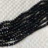 CRYSTAL0035- ARNAS PACK OF 1 STRAND 6MM BLACK OPAQUE CRYSTAL BEADS