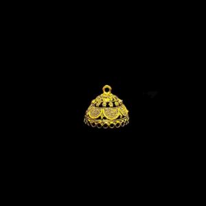JHUMKAg0109- 3 PAIRS PACK OF GERMAN GOLD | OXIDIZED GOLDEN JHUMKIES FOR EARRING MAKING