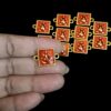 ECHARMS0219 ARNAS GANPATI RED COLORED BEAUTIFUL CHARMS FOR RAKHI MAKING | BRACELET MAKING | JEWELRY MAKING