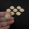 ECHARMS0230 ARNAS LIGHT YELLOW STONE EFFECT GANAPATI BIG SIZE CHARM FOR RAKHI MAKING | BRACELET MAKING | JEWELRY MAKING
