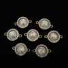 ECHARMS0254 ARNAS CIRCLE SHAPED WHITE COLOR CHARMS FOR RAKHI MAKING | BRACELET MAKING | JEWELRY MAKING