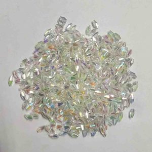 PLASTICBEADS0121 ARNAS 20 GM PACK OF THIN SPHERICAL TRANSPARENT SHAPE DESIGN 8 MM BRIGHT TRANSPARENT PLASTIC BEADS FOR JEWELLERY MAKING |AARI WORK| LATKAN MAKING