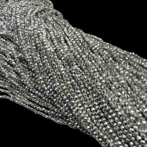 PLASTICBEADS0128 ARNAS 20 GM PACK OF SPEHERICAL SHAPED SMALL BEADS 3 MM SILVER PLASTIC BEADS FOR JEWELLERY MAKING |AARI WORK| LATKAN MAKING