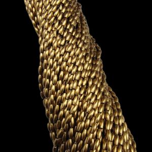 PLASTICBEADS0130 ARNAS 20 GM PACK OF THIN CHYLINDRICAL SHAPED BEADS 5 MM SILVER PLASTIC BEADS FOR JEWELLERY MAKING |AARI WORK| LATKAN MAKING