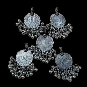 COINS0008-ARNAS 5 PIECES PACK OF SILVER OXIDIZED| GERMAN SILVER COIN FOR JEWELLERY MAKING – 25gm PACK