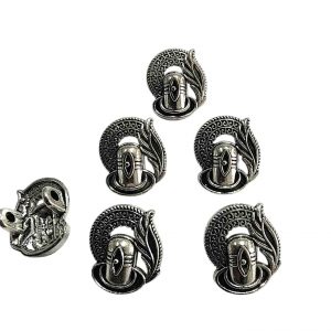 ECHARMS0281 ARNAS GERMAN SILVER SHIVLING BEAUTIFULL 4 PCS CHARMS FOR RAKHI MAKING | BRACELET MAKING | JEWELRY MAKING