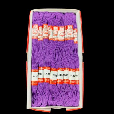 J130 – ARNAS 1 BOX (25 PCS) OF DOLI PURPLE COLOR COTTON THREAD FOR SEWING | CRAFTING | JEWELLERY MAKING