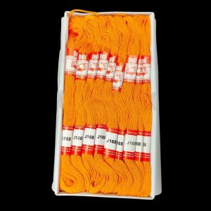 J168 - ARNAS 1 BOX (25 PCS) OF DOLI ORANGE COLOR COTTON THREAD FOR SEWING | CRAFTING | JEWELLERY MAKING
