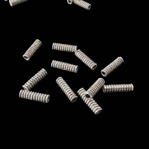 OXIBEADS0055 -50 GM PACK OF SILVER PIPE MOTIF GERMAN SILVER PENDANT