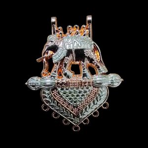 PREMIUM004 -1 PCS PACK OF BIG SIZE GERMAN SILVER PENDANT FOR | JEWELLERY MAKING