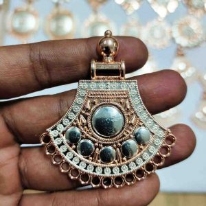 PREMIUM005 -1 PCS PACK OF BIG SIZE GERMAN SILVER PENDANT FOR | JEWELLERY MAKING