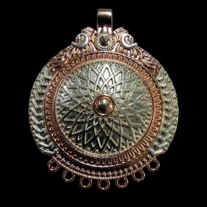 PREMIUM009 -1 PCS PACK OF BIG SIZE GERMAN SILVER PENDANT FOR | JEWELLERY MAKING