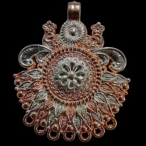 PREMIUM012 -1 PCS PACK OF BIG SIZE GERMAN SILVER PENDANT FOR | JEWELLERY MAKING