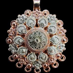 PREMIUM013 -1 PCS PACK OF BIG SIZE GERMAN SILVER PENDANT FOR | JEWELLERY MAKING