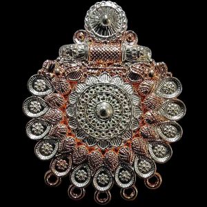 PREMIUM014 -1 PCS PACK OF BIG SIZE GERMAN SILVER PENDANT FOR | JEWELLERY MAKING
