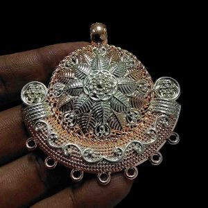 PREMIUM006 -1 PCS PACK OF BIG SIZE GERMAN SILVER PENDANT FOR | JEWELLERY MAKING