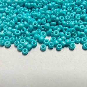 SBEADS0030 ARNAS SKY BLUE COLOR 11/0 SIZE GLASS OPAQUE SEED BEADS (20-40 GM)