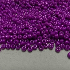 SBEADS0042 ARNAS BRIGHT PURPLE COLOR 11/0 SIZE GLASS OPAQUE SEED BEADS (20-40 GM)